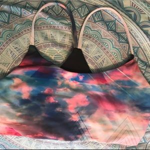 Cloud pattern bralette